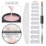 Kit pentru extensii unghii false cu Gel UV / LED RBAN NAIL - 5723 Camuflaj